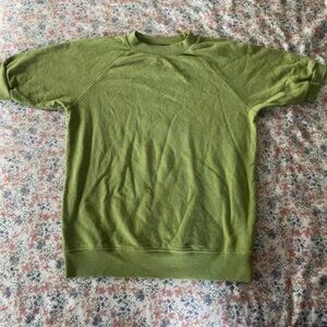 Jungmaven short sleeve raglan fleece sweatshirt Small NWOT Brat